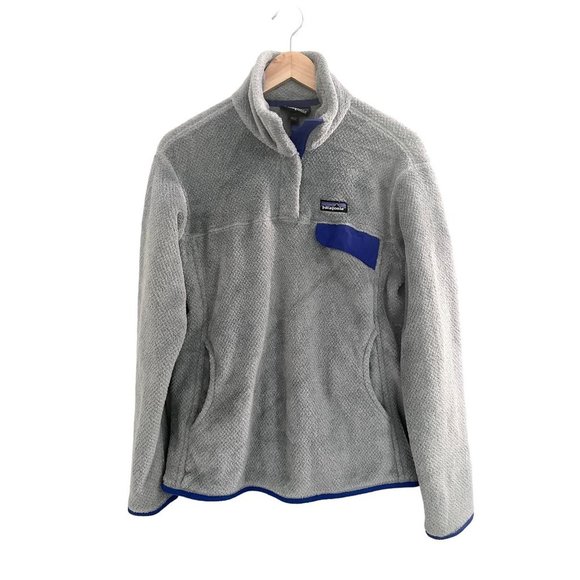 Patagonia Tops - Patagonia Women's Snap Pullover Gray Fleece  Outerwear Re Tool Grey Large